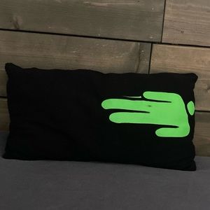 Small Billie Ellish upcycle tshirt pillow handmade